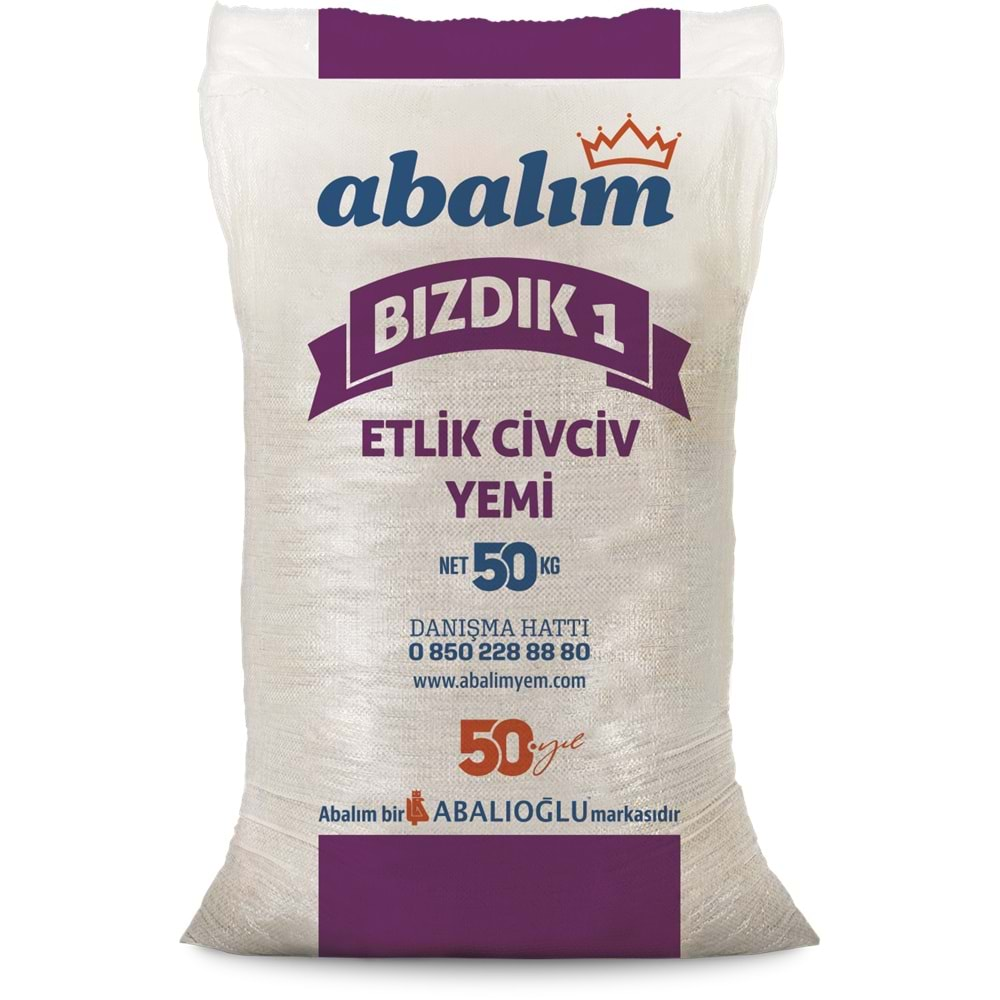 ABALIOĞLU BIZDIK 1 ETLİK CİVCİV YEMİ GRANÜL